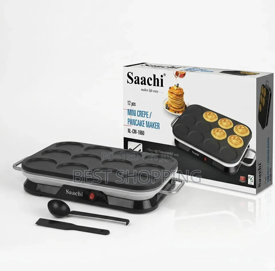 Saachi 12 PCS Mini Crepe Pancake Maker