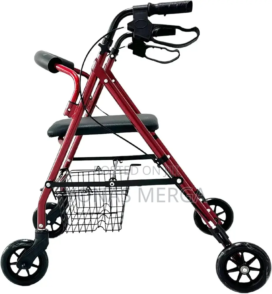 Bariatric Rollator Walker眸妘wide Seat and Handle Grips Adjustable