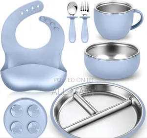 6-in-1 Premium Silicone Baby Feeding Set