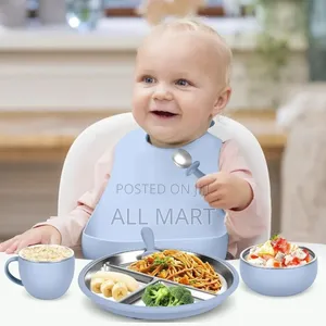 6-in-1 Premium Silicone Baby Feeding Set