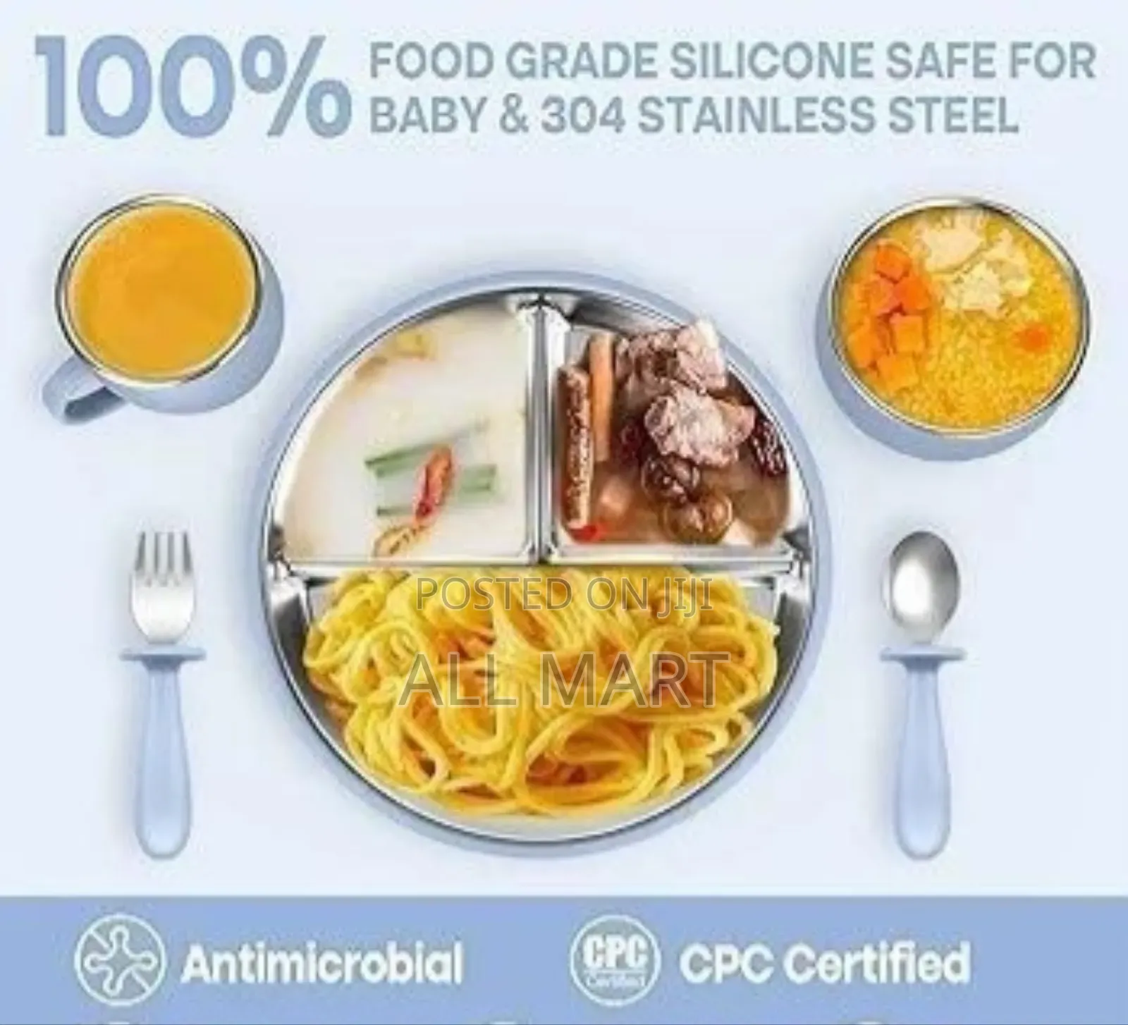 6-in-1 Premium Silicone Baby Feeding Set