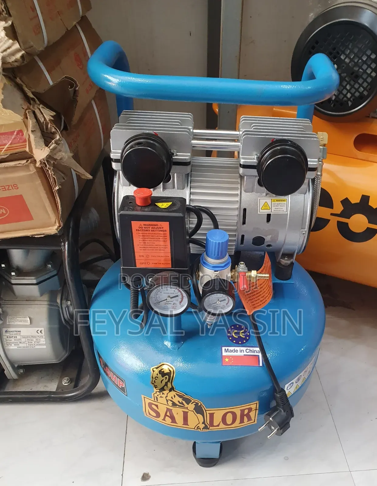 Sailor Compressor 25 Liter Silent Oil Free