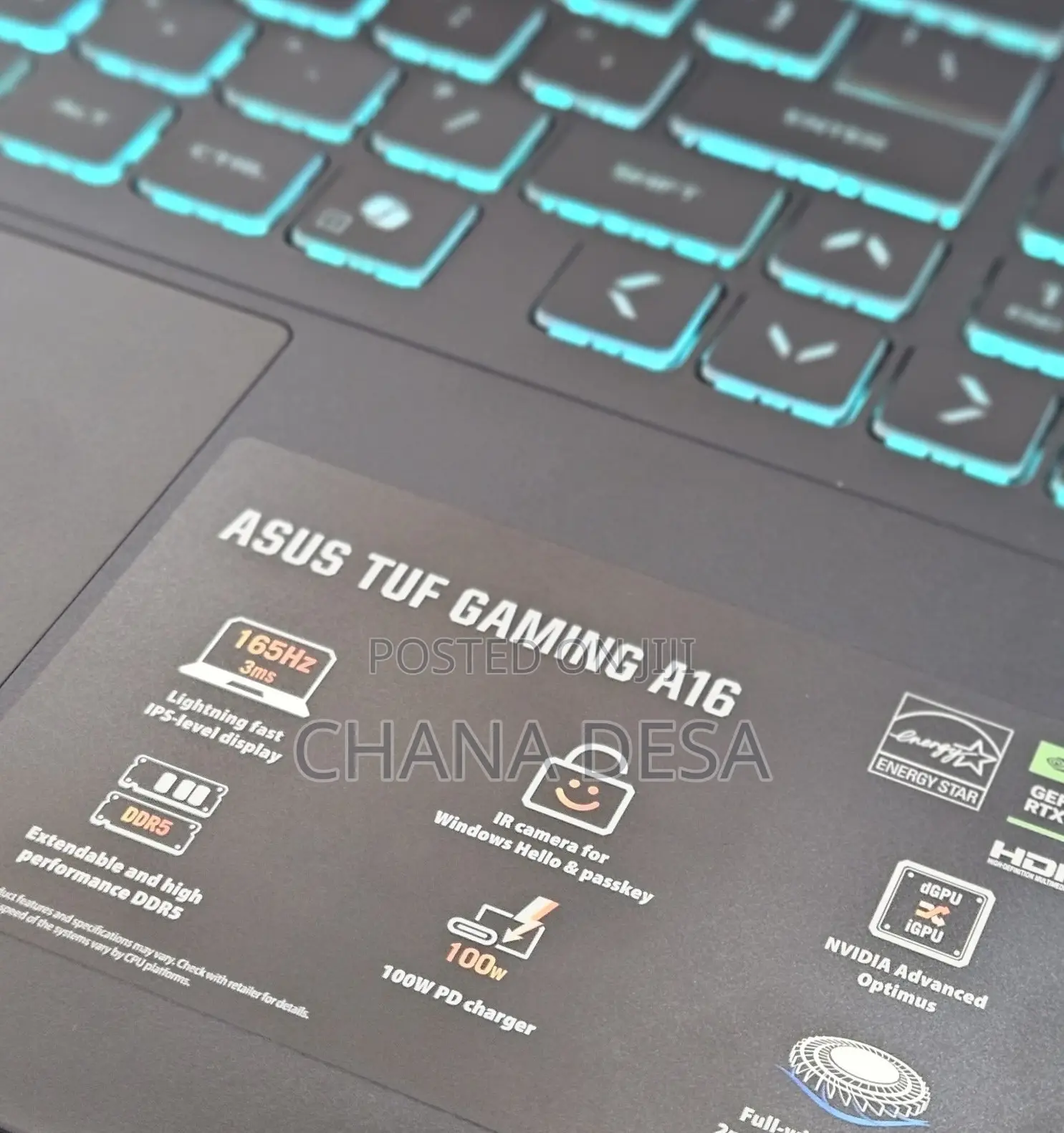 New Laptop Asus TUF Gaming A16 32GB AMD Ryzen 9 SSD 1T