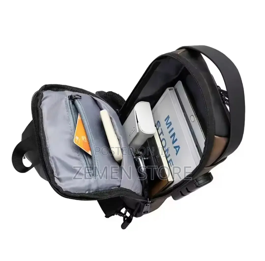 Anti-Theft Crossbody Sling Bag - Waterproof Usb Smart Chest Pack