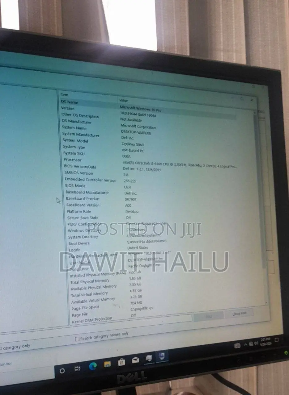 Desktop Computer Dell Optiplex 5040 4GB Intel Core i3 HDD 500GB