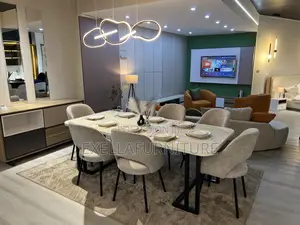 Dining Table Epoxy Made / 8 ወንድበሮች ያሉት