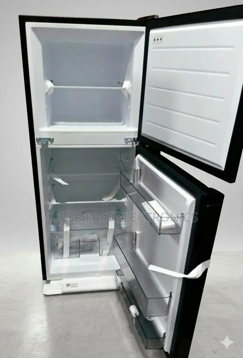 Midea Refrigerator With Freezer – Glossy Black 187