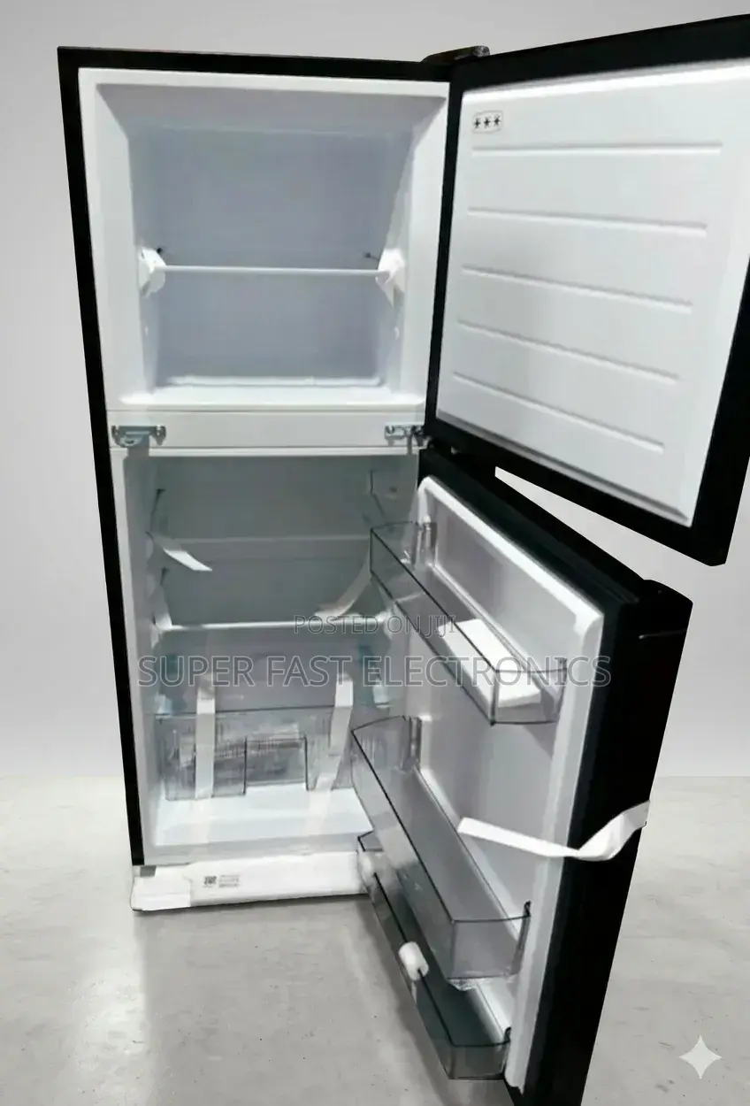 Midea Refrigerator With Freezer – Glossy Black 187