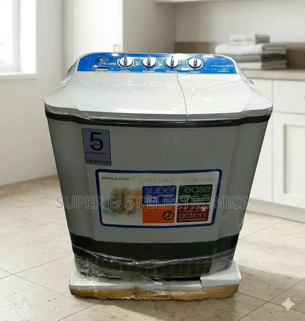 Africa Star Washing Machine 8kg Twin Tub Semi-Automatic– Super