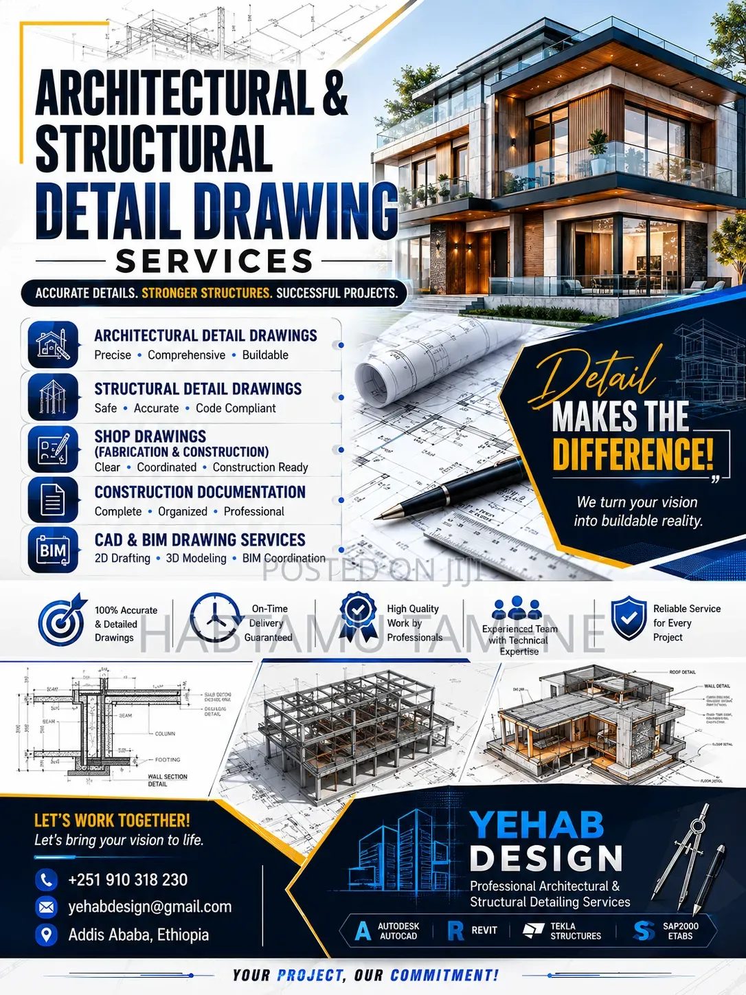 Professional Architectural Structural Detailing Services