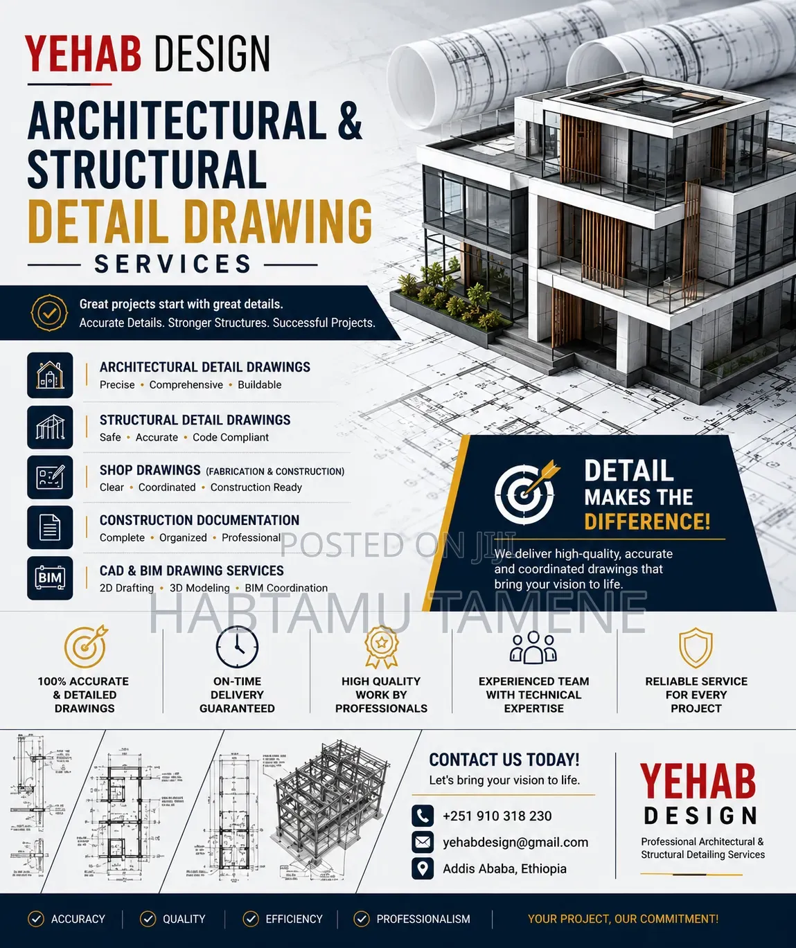 Professional Architectural Structural Detailing Services