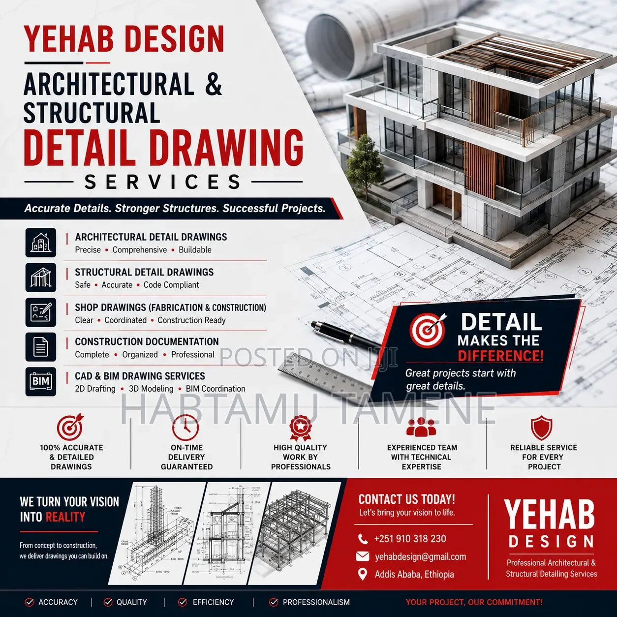 Professional Architectural Structural Detailing Services