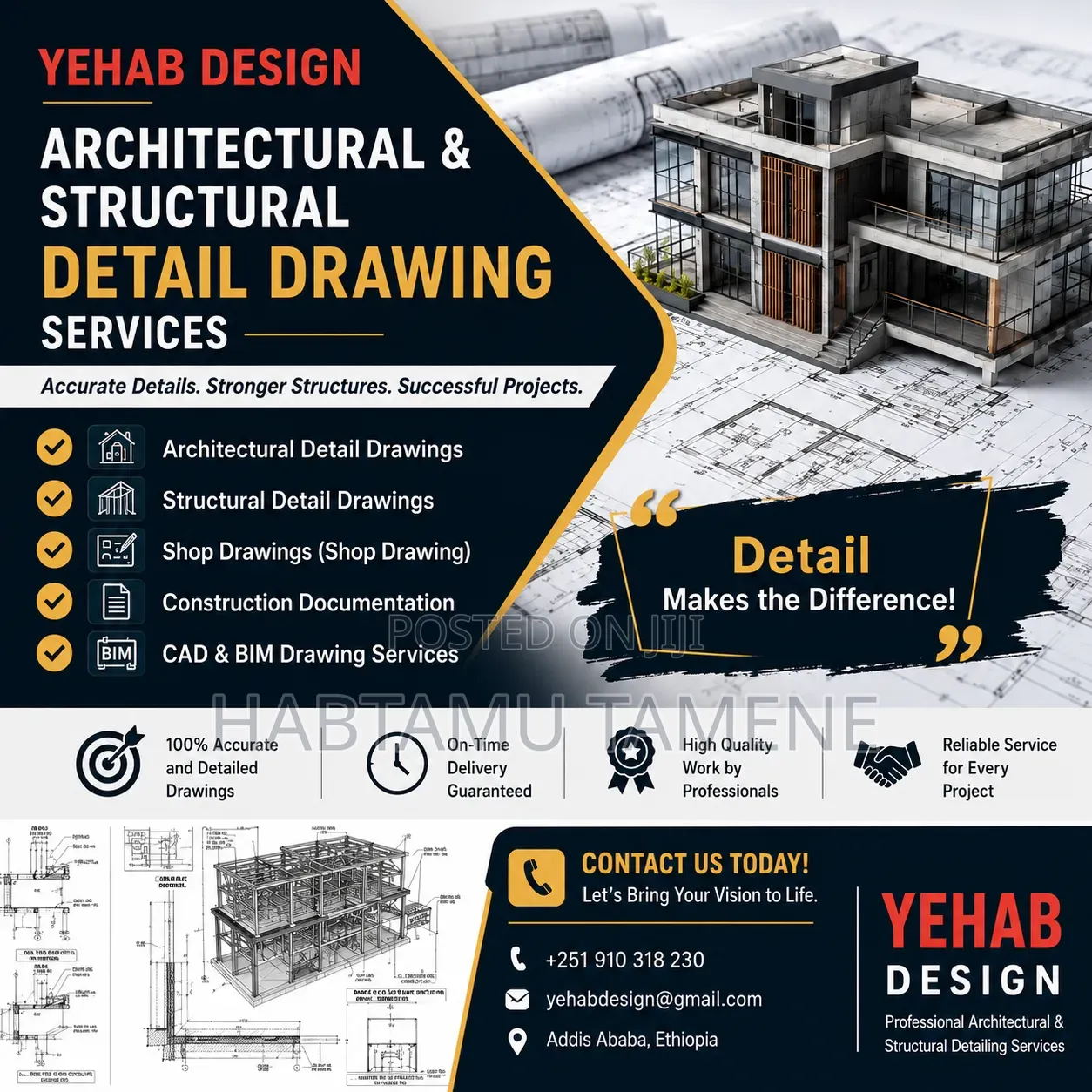 Professional Architectural Structural Detailing Services
