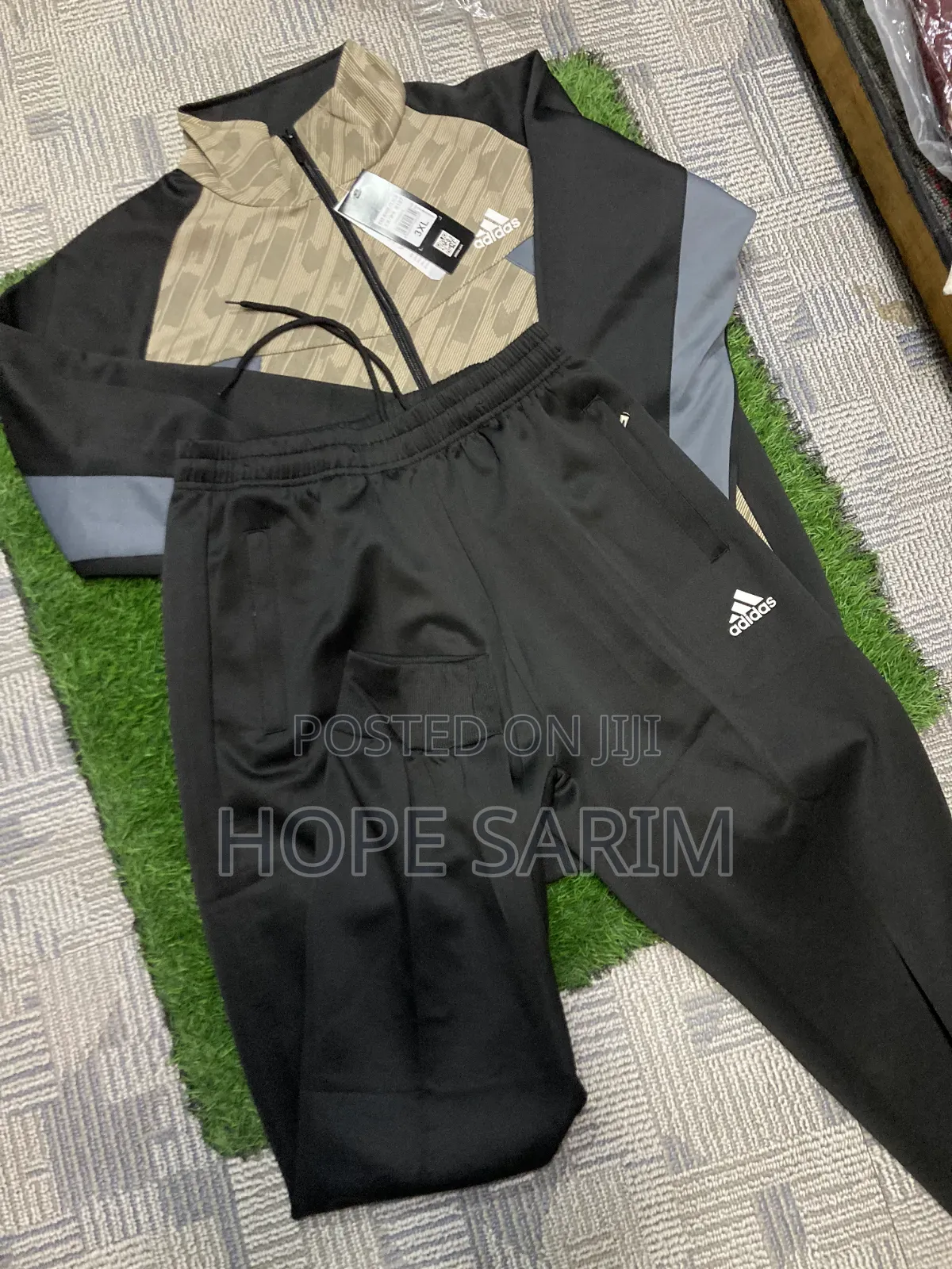 Adidas Men's Color-Blocked Active Tracksuit Set