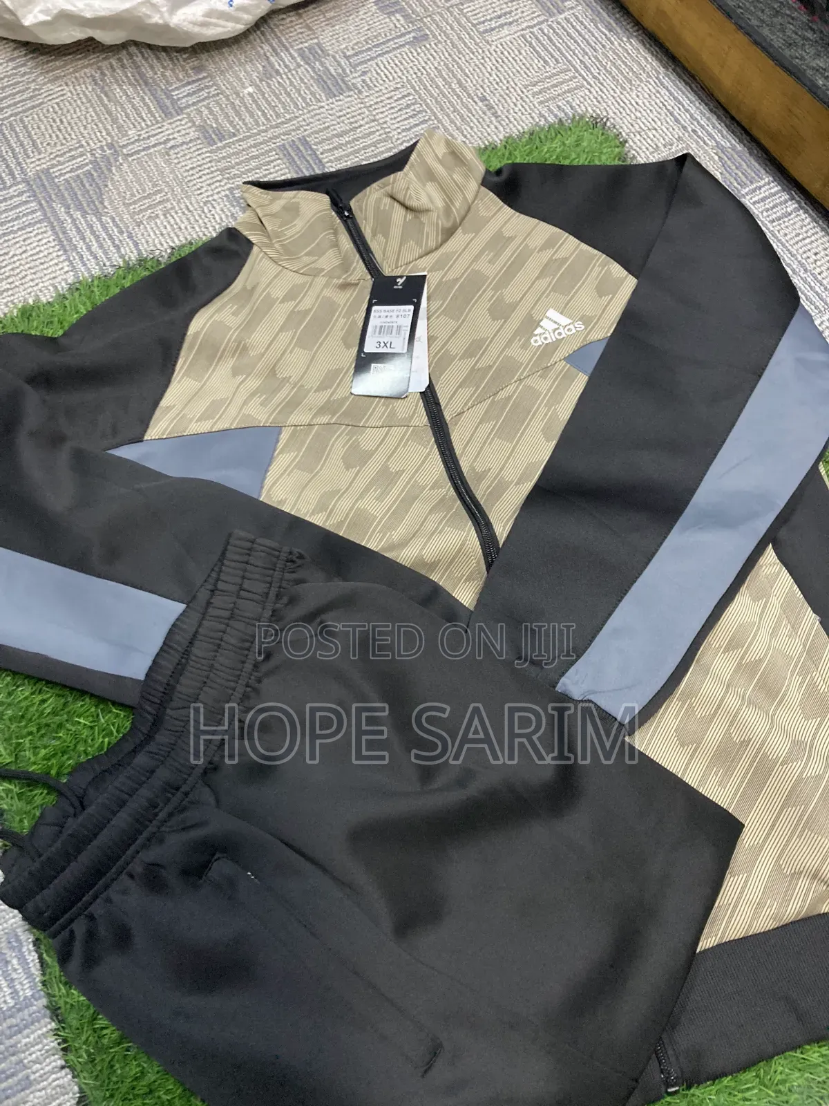 Adidas Men's Color-Blocked Active Tracksuit Set