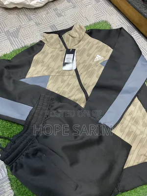 Adidas Men's Color-Blocked Active Tracksuit Set