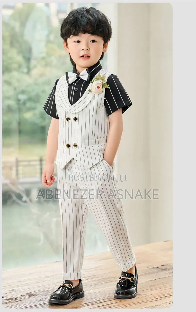 5 Pieces Set Boys Casual Outfit