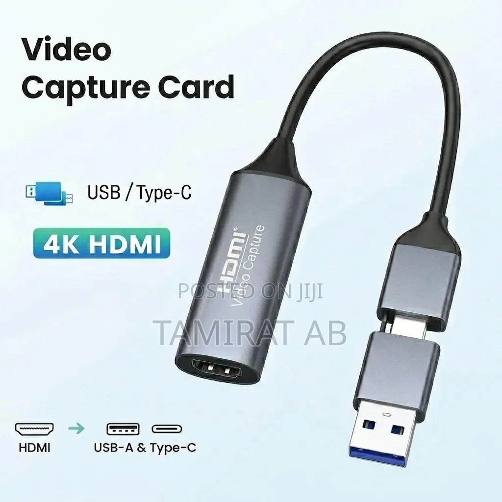  Hdmi to Usb 3.0 Type C Video Capture Card, for Live Streaming 