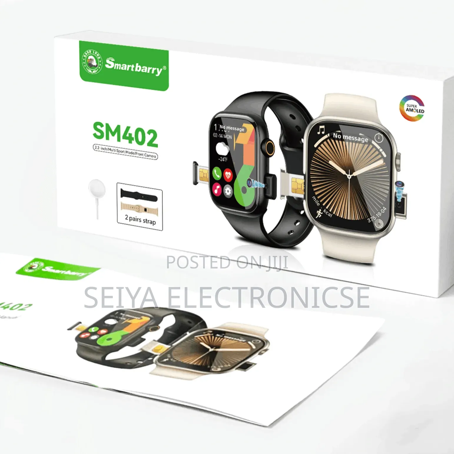 Smartberry Sm- 402 Sim Card Support Smartwatch