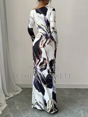 New Arrival Bodycon Women's Long Sleeves Maxi Length Dress