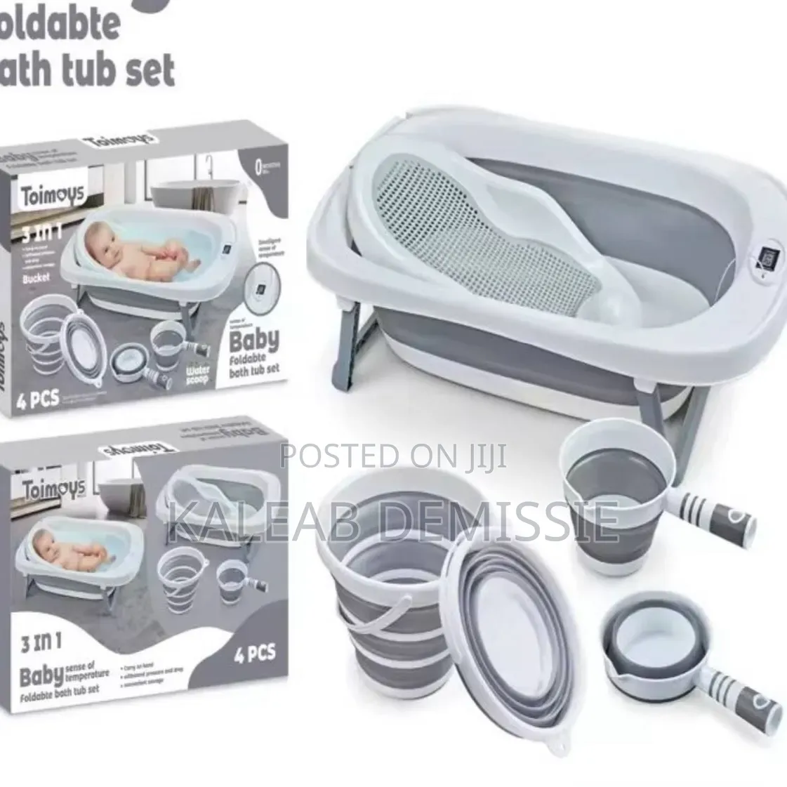 4-in-1 Foldable Baby Bath Tub