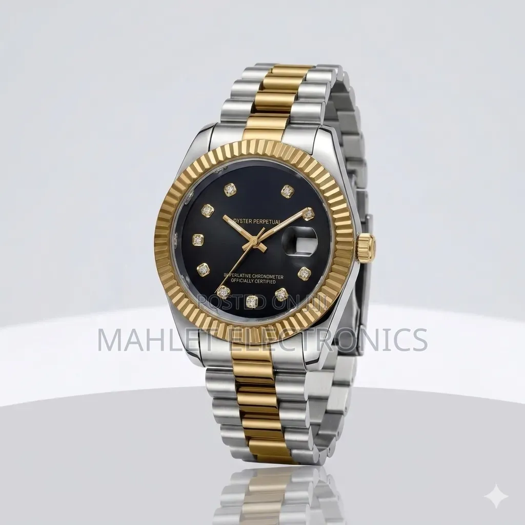Luxury Gumer Gold Silver Watch - ማራኪ የወንድ እጅ ሰዓት