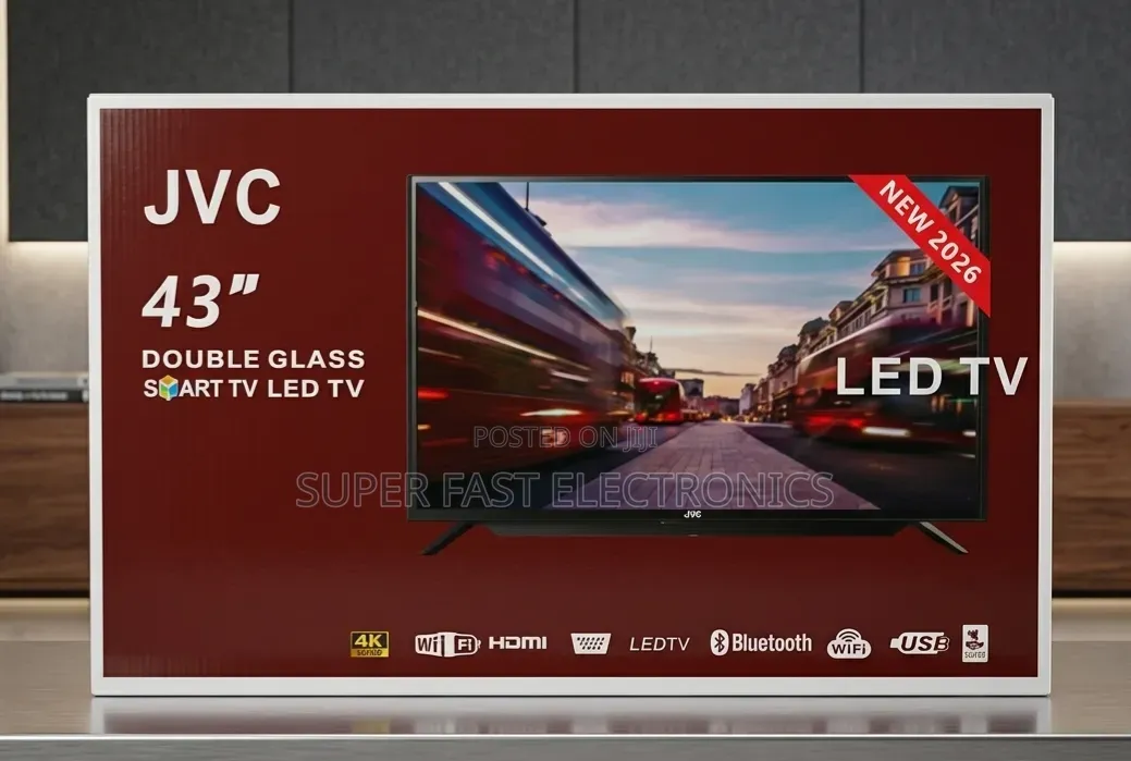 JVC 43 Inch Tv Double Glass Smart Led Tv – Full Hd (New 2026)