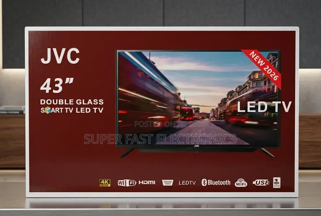 JVC 43 Inch Tv Double Glass Smart Led Tv – Full Hd (New 2026)