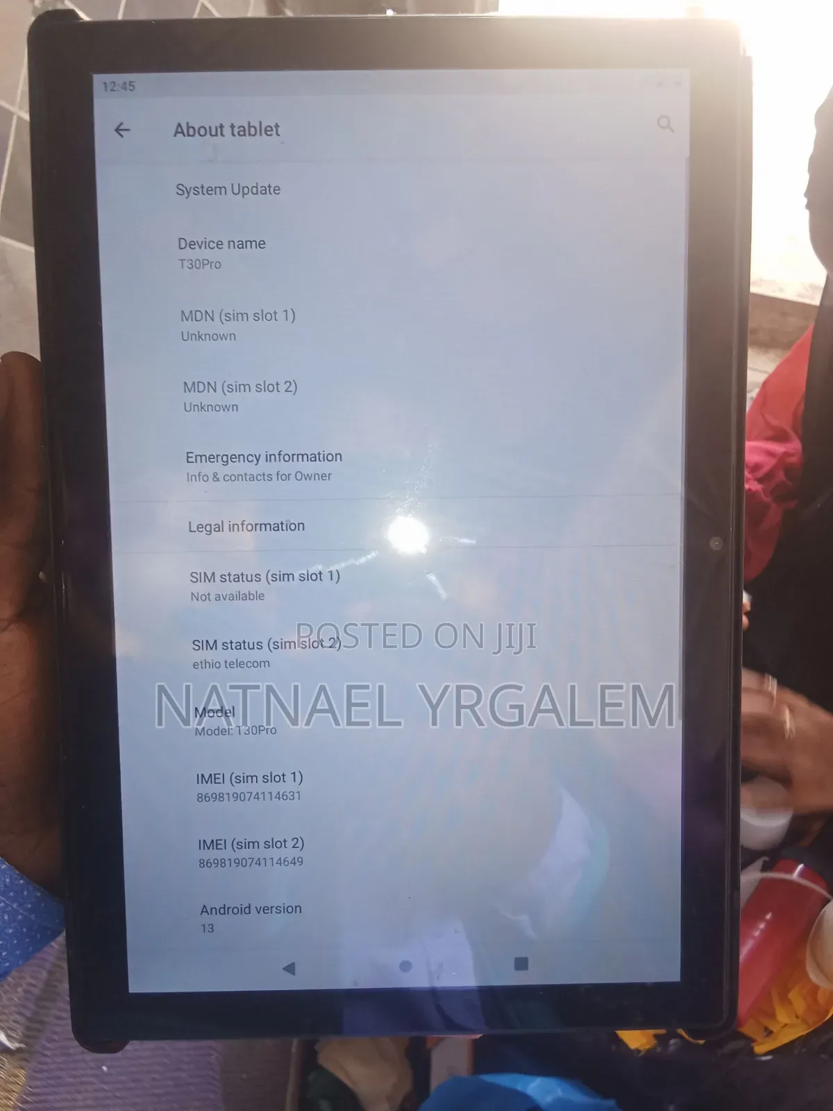 New Tablet 128 GB Black