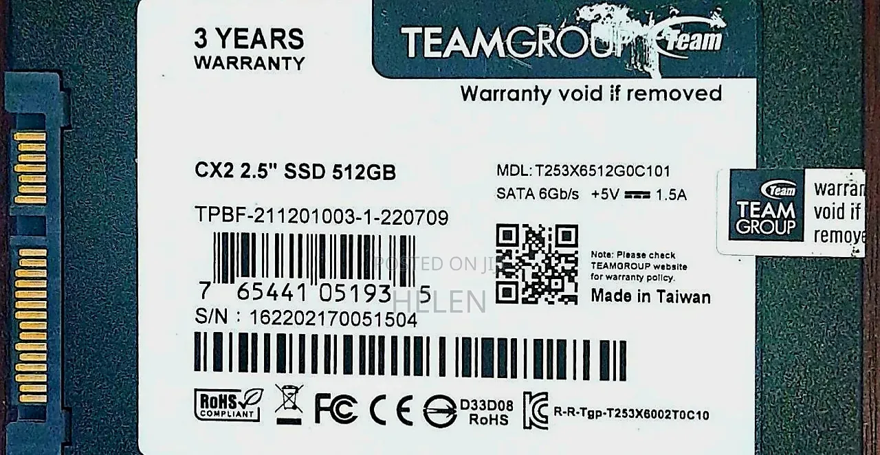 Teamgroup 512gb Cx2 2.5" Ssd