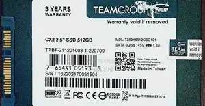 Teamgroup 512gb Cx2 2.5" Ssd