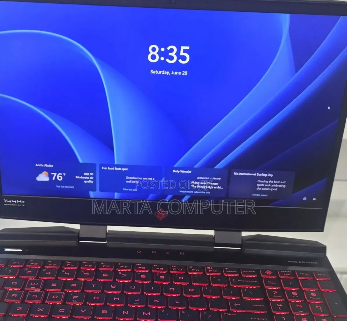 New Laptop HP Omen X 8GB Intel Core i5 SSD 256GB