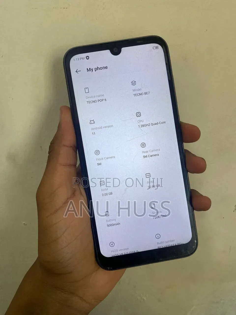 Tecno Pop 6 32 GB Black