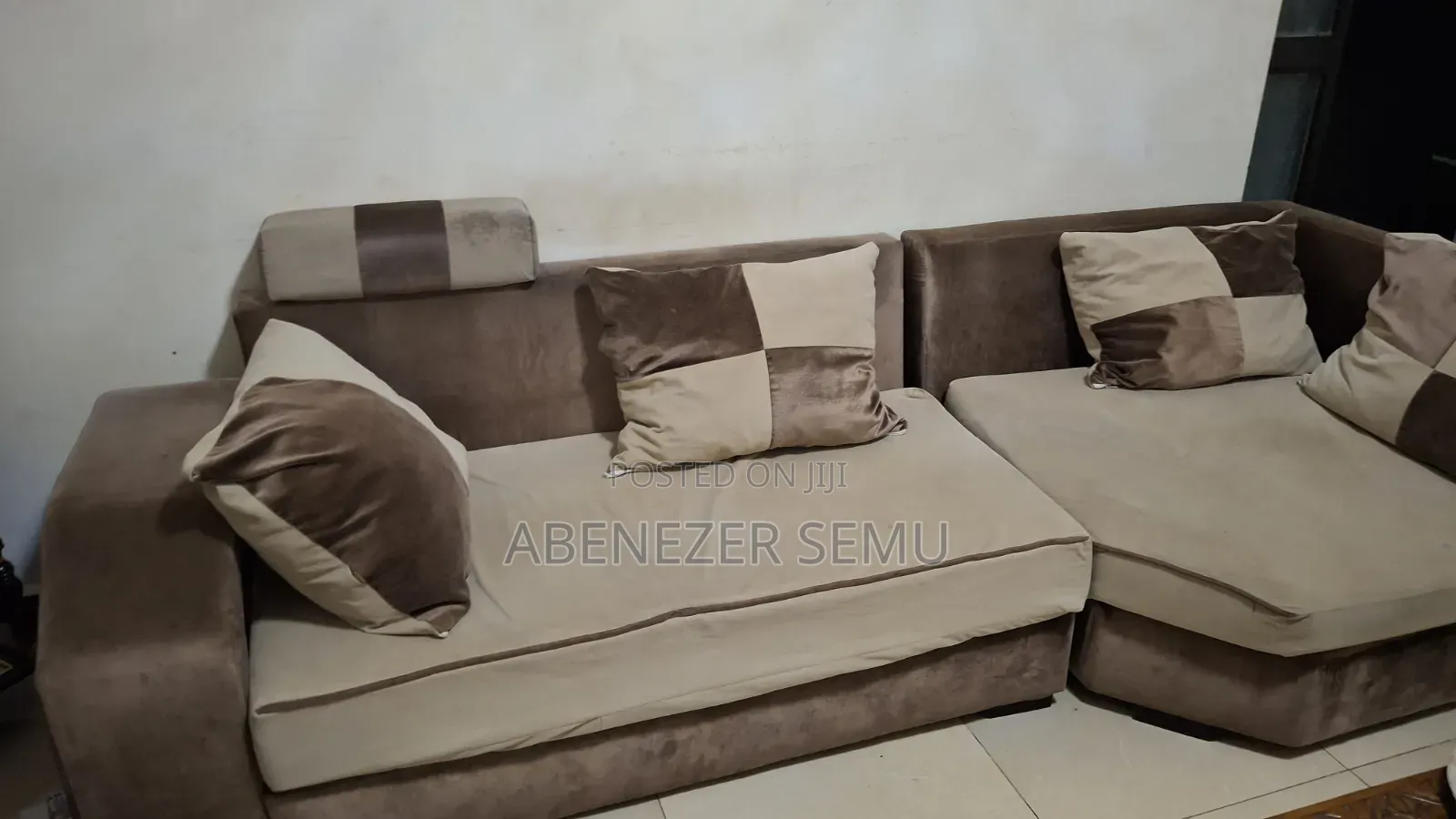 8-Seat Sofa With Table – Good Condition