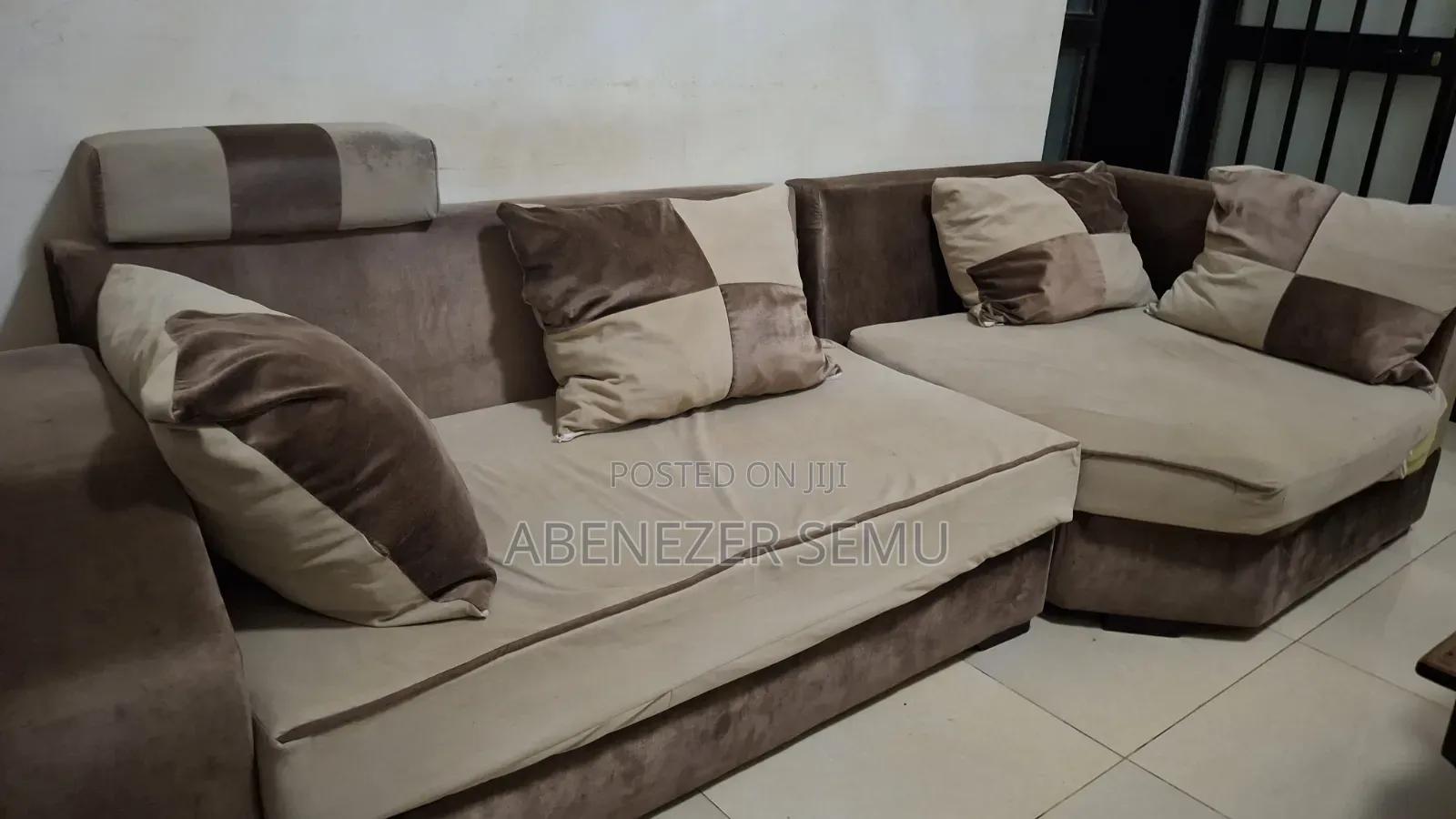 8-Seat Sofa With Table – Good Condition