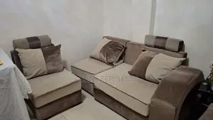 8-Seat Sofa With Table – Good Condition