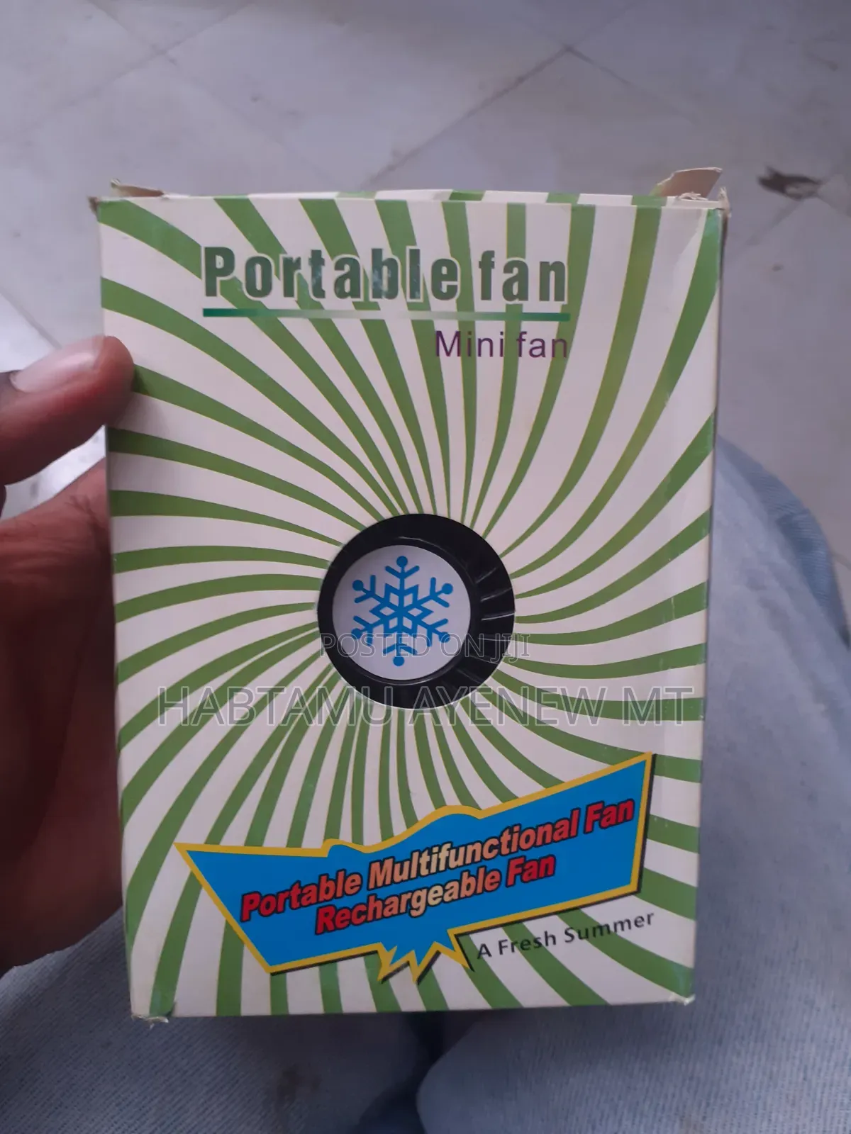 Mini Rechargable Fan