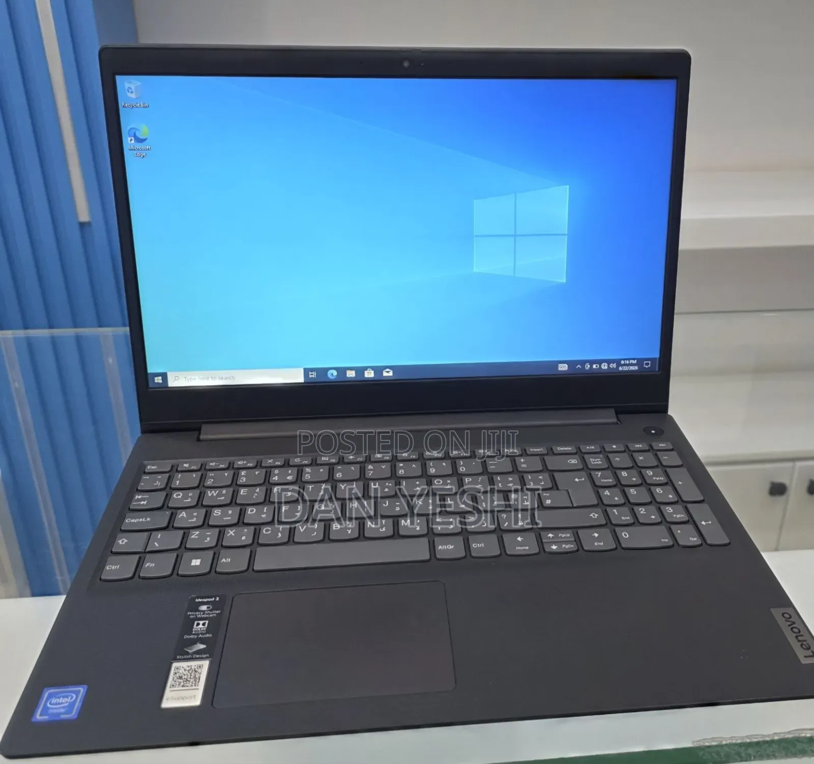 New Laptop Lenovo Ideapad 3 4GB Intel SSD 1T