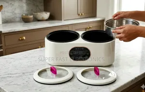 Electric Cooker Slow Cooker With Digital Control Panel Cream Rose