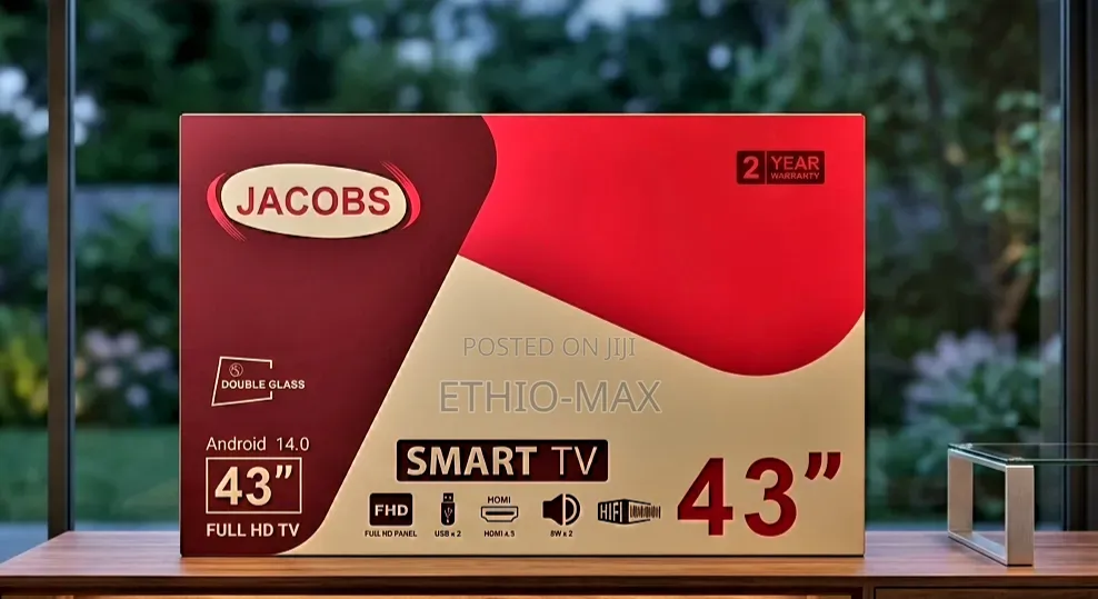Jacobs Tv 43 inches Smart Android Tv – Smart Features Elegant Design