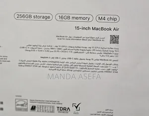 New Laptop Apple MacBook Air 2025 M4 16GB Apple M4 SSD 256GB