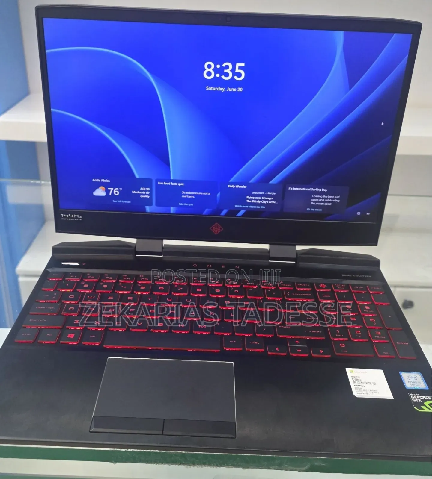 New Laptop HP Omen X 8GB Intel Core i5 HDD+SSD 256GB