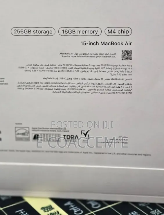 New Laptop Apple MacBook 16GB SSD 256GB