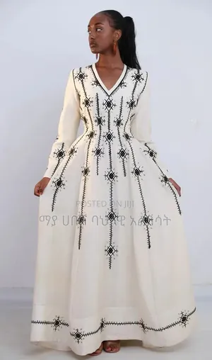 ባህላዊ ሀበሻ ቀሚስ Habesha Kemis