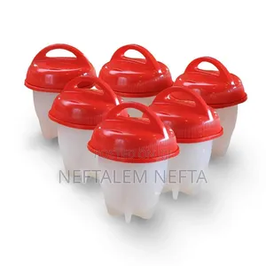 6 Pc Silicon Egg Boiler