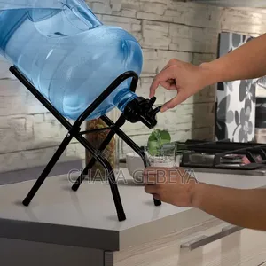 የጃር ውሃ ማስቀመጫና ማውረጃ - Sturdy Metal, Foldable, Spigot Included