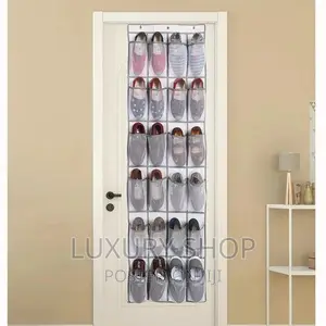 Photo - 24 Pocket Over the Door Shoe Organizer