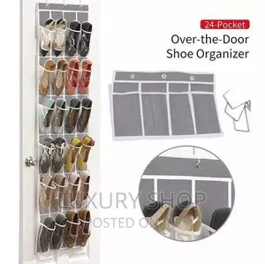 24 Pocket Over the Door Shoe Organizer