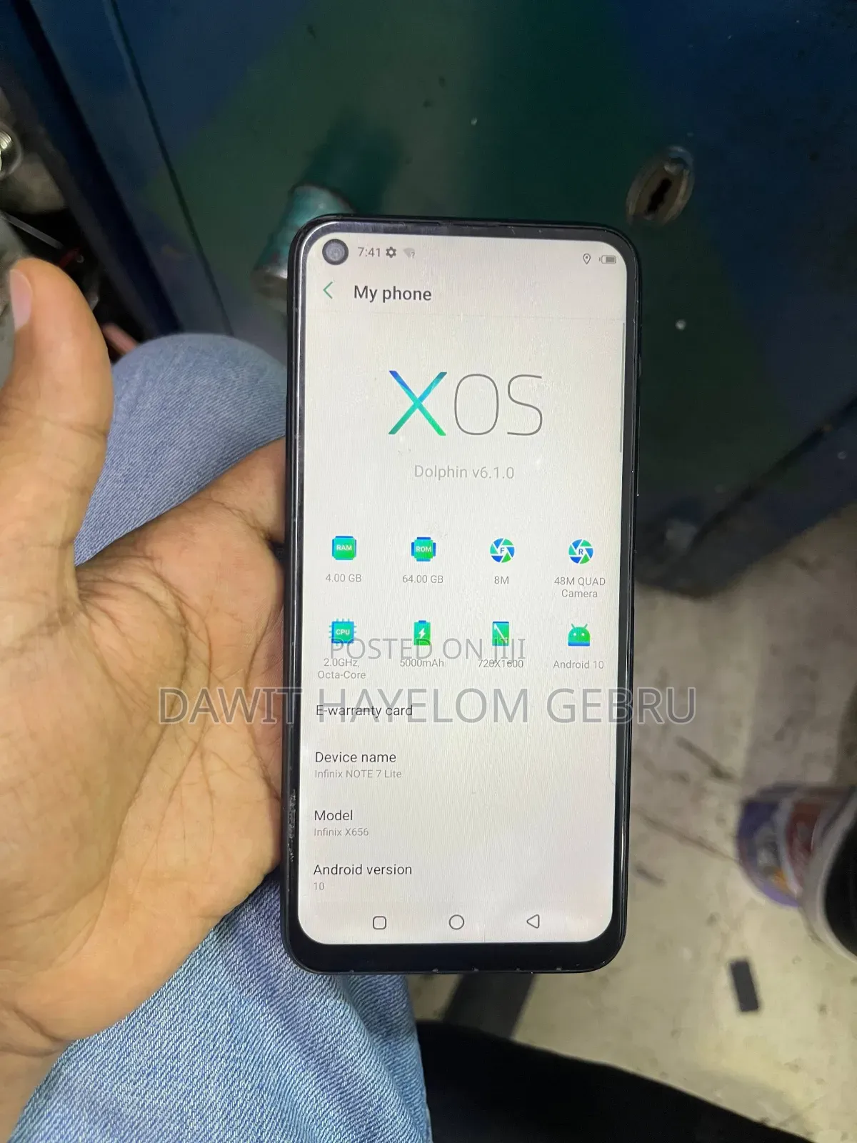Infinix Note 7 Lite 64 GB Black