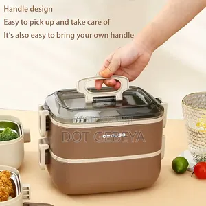 የማያቀዘቅዝ የምሳ እቃ Lunch Time Now Beduso 2-Tier Insulated Lunch Box Set